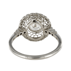 Bague Marguerite en platine et diamants - Castafiore