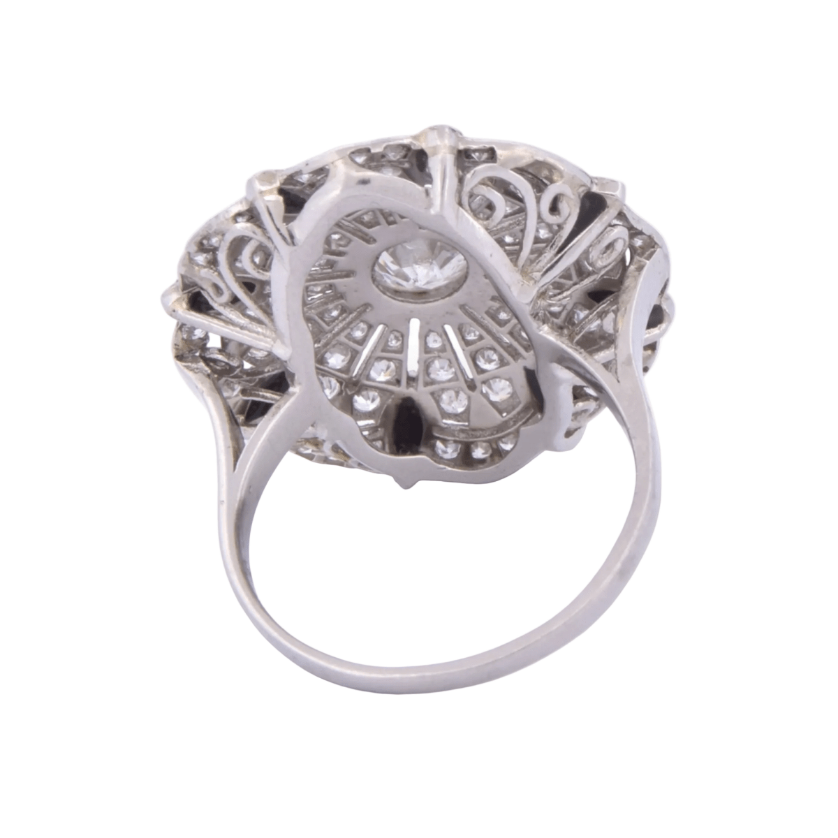 Bague Marguerite en platine et diamants - Castafiore