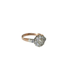 Bague Marguerite en platine, or rose et diamants - Castafiore