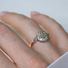 Bague Marguerite en platine, or rose et diamants - Castafiore