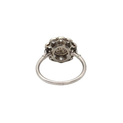 Bague Marguerite en platine, perle et diamants - Castafiore