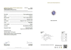 Bague Marguerite en platine, saphir et diamants - Castafiore