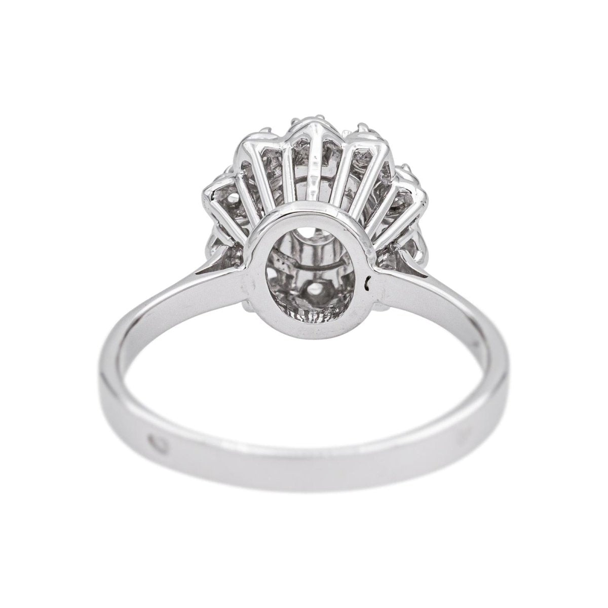 Bague Marguerite Or blanc Diamant - Castafiore