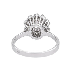 Bague Marguerite Or blanc Diamant - Castafiore