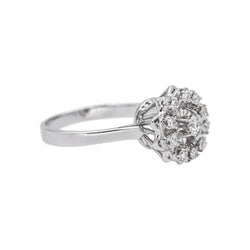 Bague Marguerite Or blanc Diamant - Castafiore