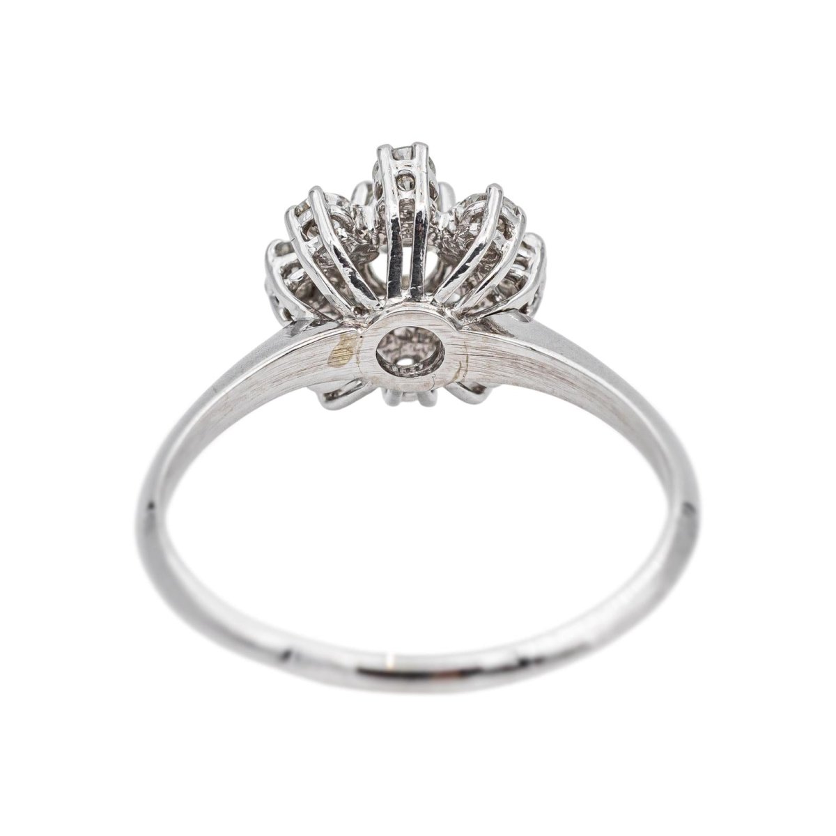 Bague Marguerite Or blanc Diamant - Castafiore