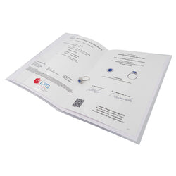 Bague Marguerite Or blanc Saphir - Castafiore