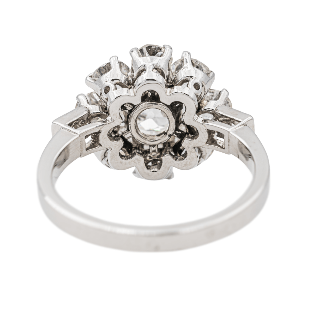 Bague Marguerite Platine Diamant - Castafiore