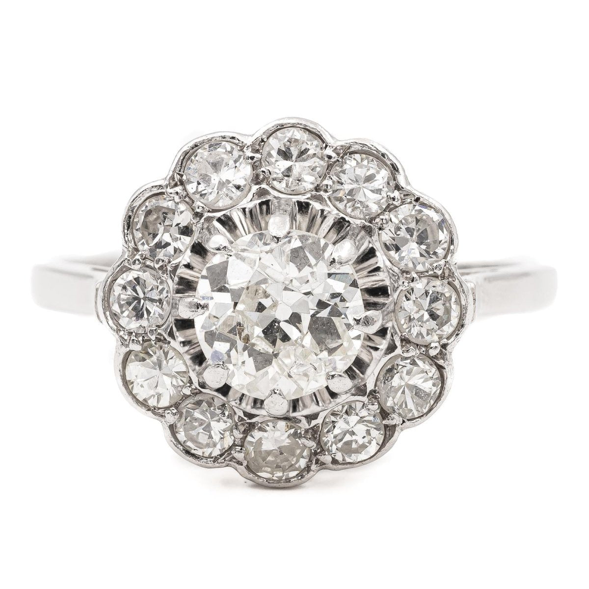 Bague Marguerite Platine Diamant - Castafiore