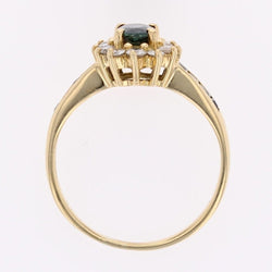 Bague marguerite saphirs diamants et saphirs calibrés - Castafiore