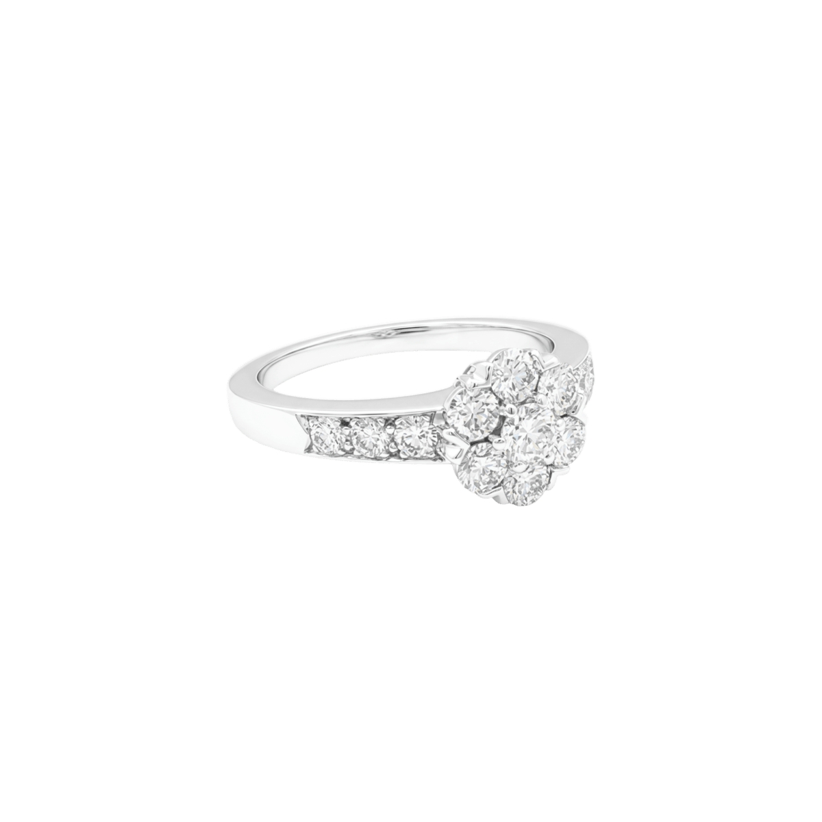 Bague Marguerite VAN CLEEF & ARPELS "Fleurette" PM en or blanc et diamants - Castafiore