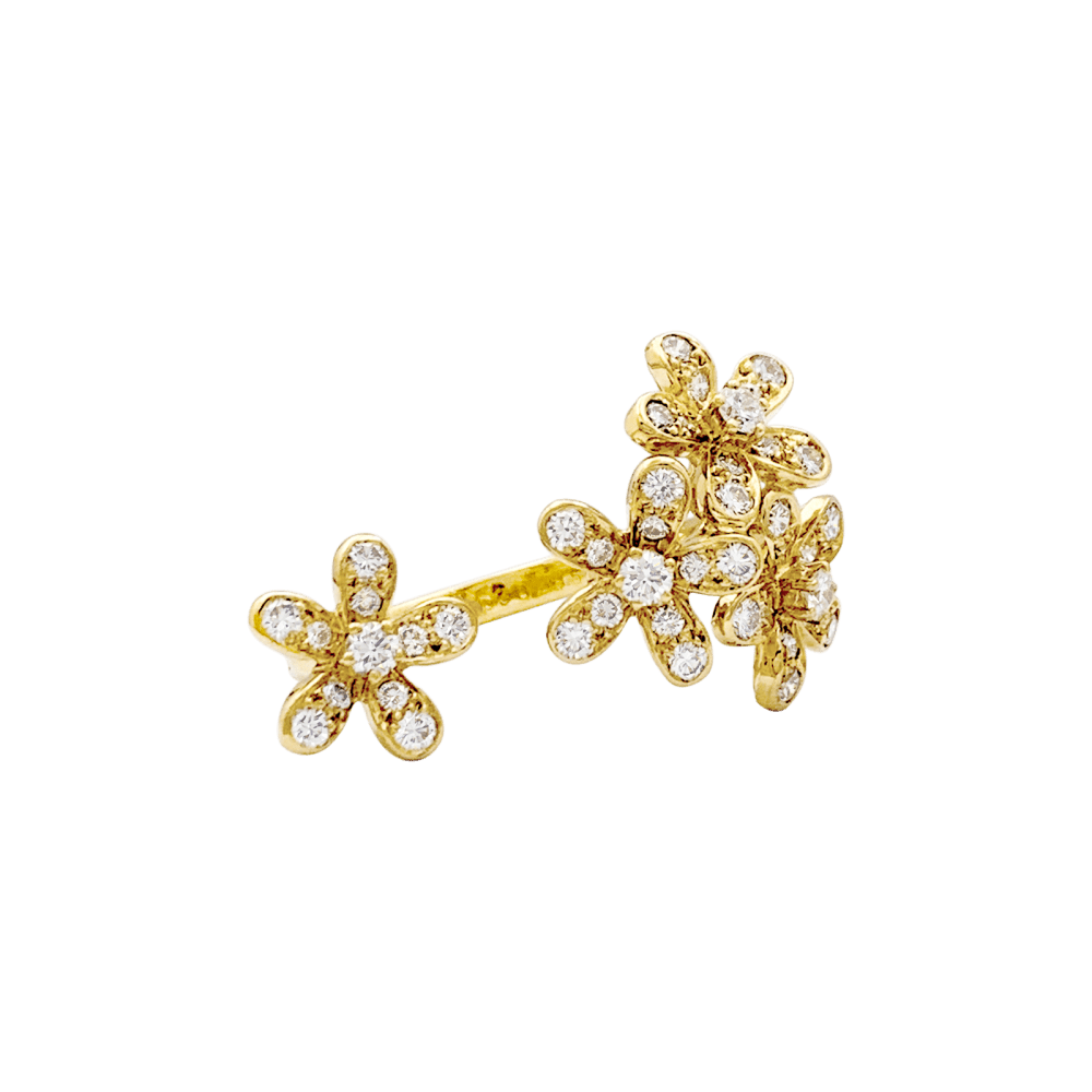 Bague Marguerite VAN CLEEF & ARPELS "Socrate" en or jaune et diamants - Castafiore