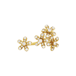 Bague Marguerite VAN CLEEF & ARPELS "Socrate" en or jaune et diamants - Castafiore