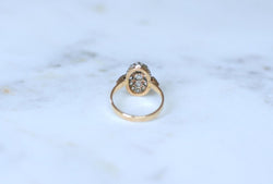 Bague Marquise Ancienne Diamants 1,30 Cts Or rose - Castafiore