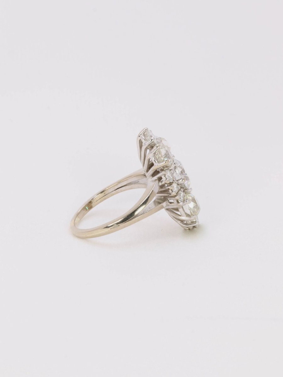 Bague marquise diamants 3,1 carats - Castafiore