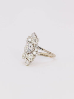 Bague marquise diamants 3,1 carats - Castafiore