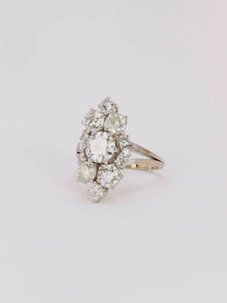 Bague marquise diamants 3,1 carats - Castafiore