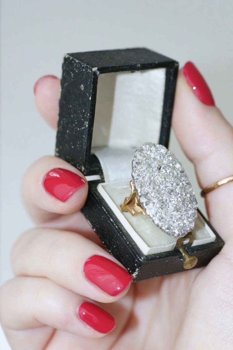 Bague marquise diamants 4,75 Cts - Castafiore