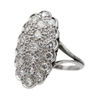 Bague Marquise en Or blanc et Diamant - Castafiore