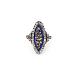 Bague Marquise en or et diamants - Castafiore