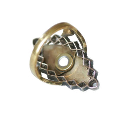 Bague Marquise en or jaune, argent et diamants - Castafiore