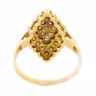 Bague Marquise en or jaune et diamant - Castafiore