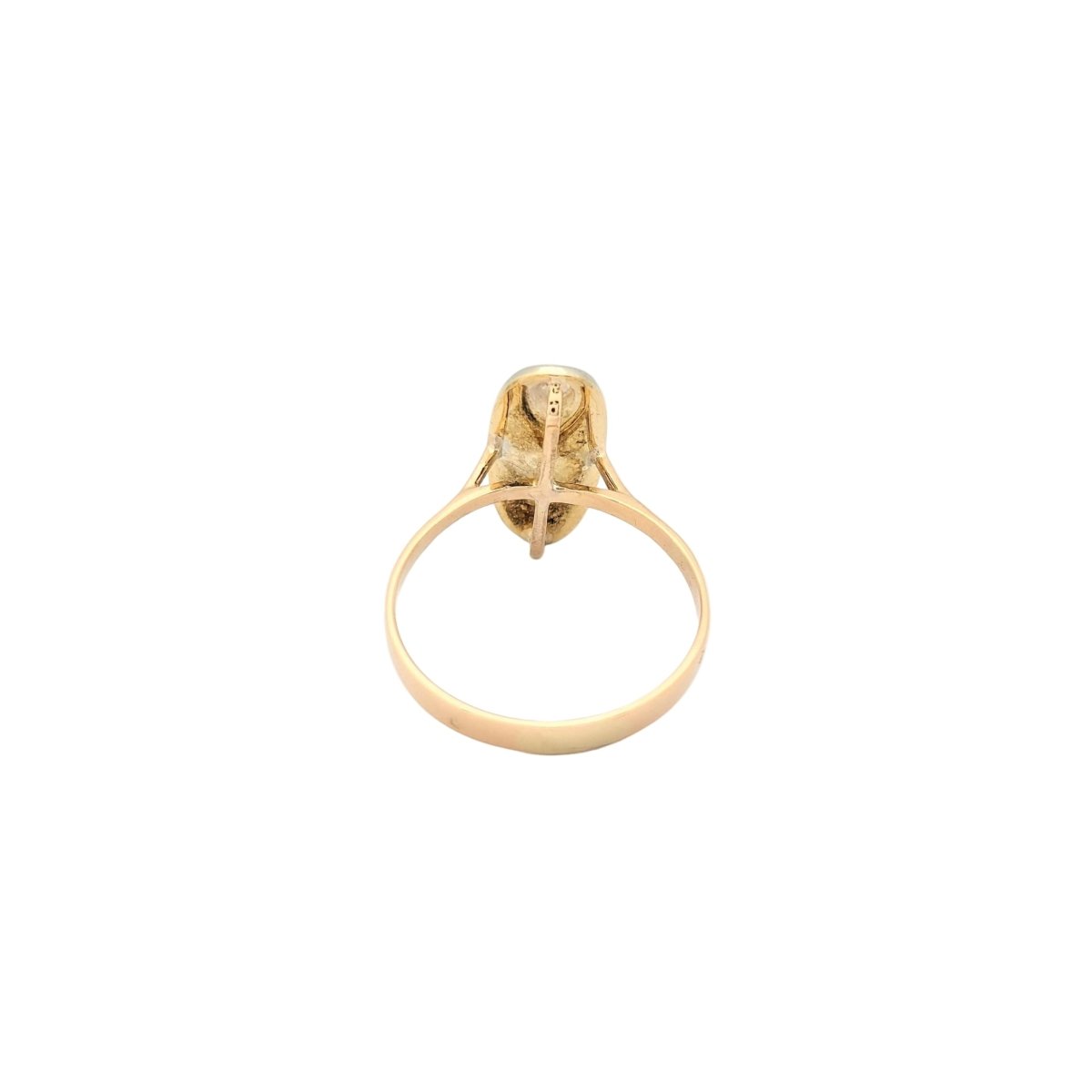 Bague Marquise en or jaune et diamants - Castafiore
