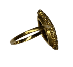 Bague Marquise en or jaune et diamants - Castafiore
