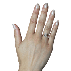 Bague Marquise en or jaune et perle - Castafiore