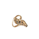 Bague Marquise en or rose, saphir et diamants - Castafiore