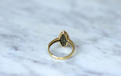 Bague marquise opales sur or - Castafiore