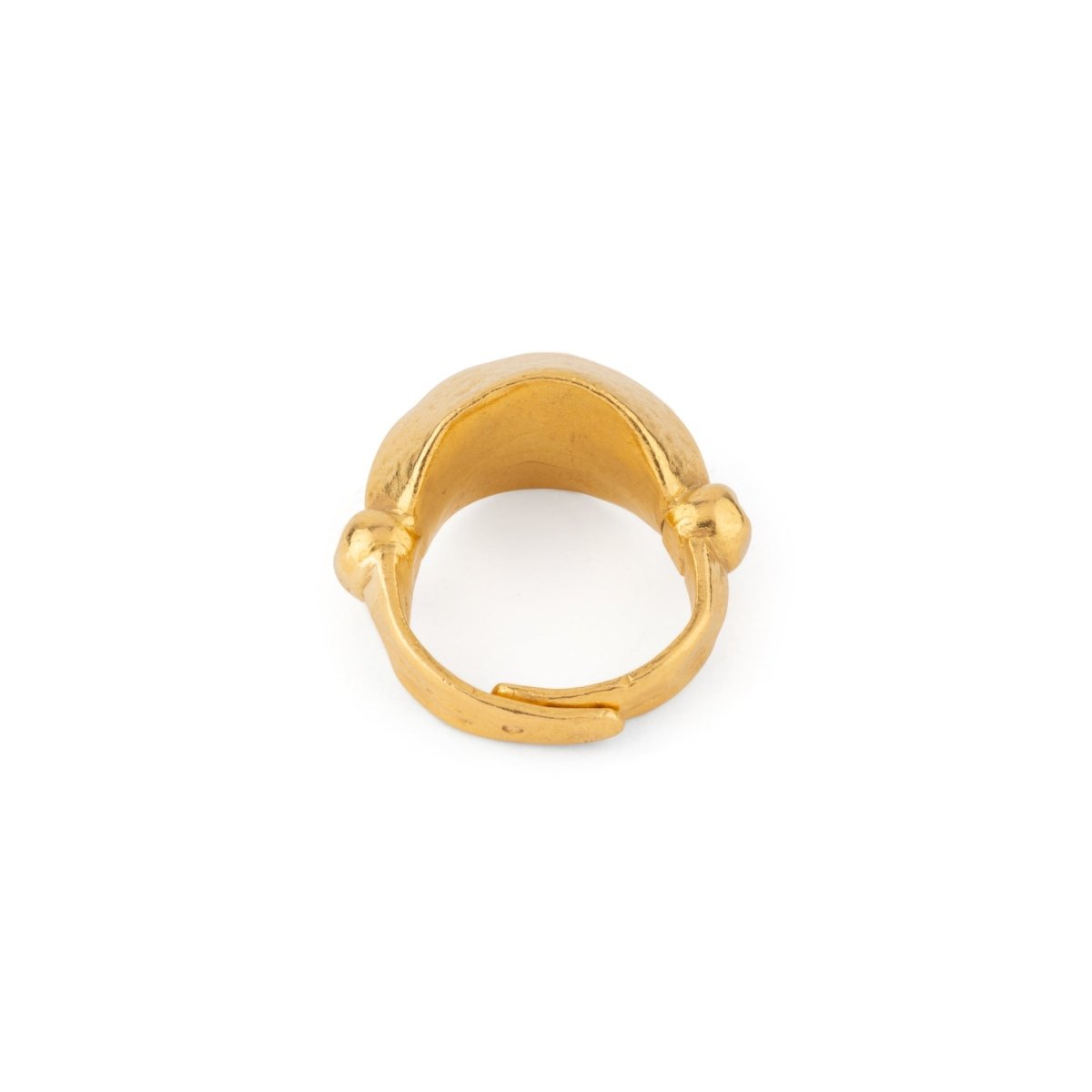 Bague martelé bombée du créateur Lalaounis - Castafiore