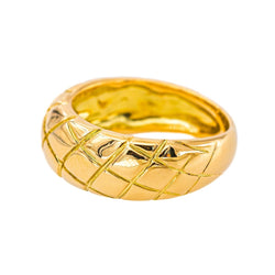 Bague matelassée Or jaune - Castafiore