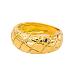 Bague matelassée Or jaune - Castafiore