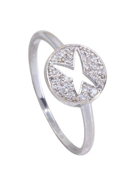 Bague MAUBOUSSIN "A jamais mon étoile" en or blanc et diamants - Castafiore