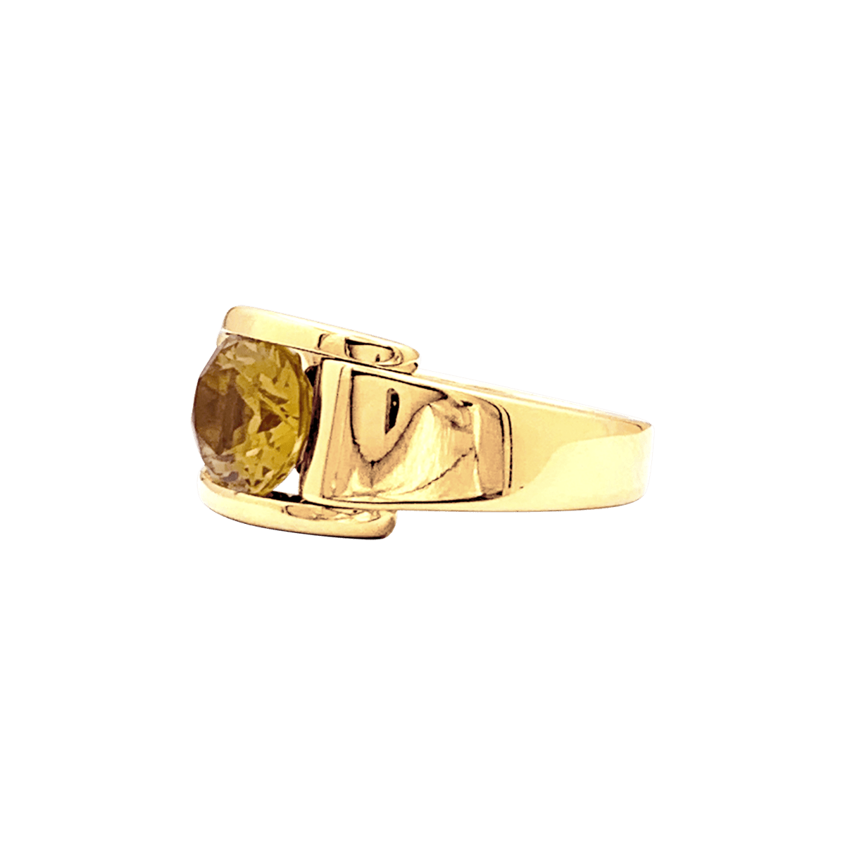 Bague MAUBOUSSIN "Alessandra" en or jaune et citrine - Castafiore