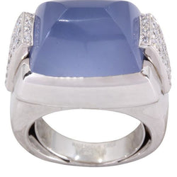 Bague MAUBOUSSIN cabochon en or blanc - Castafiore