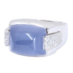 Bague MAUBOUSSIN cabochon en or blanc - Castafiore