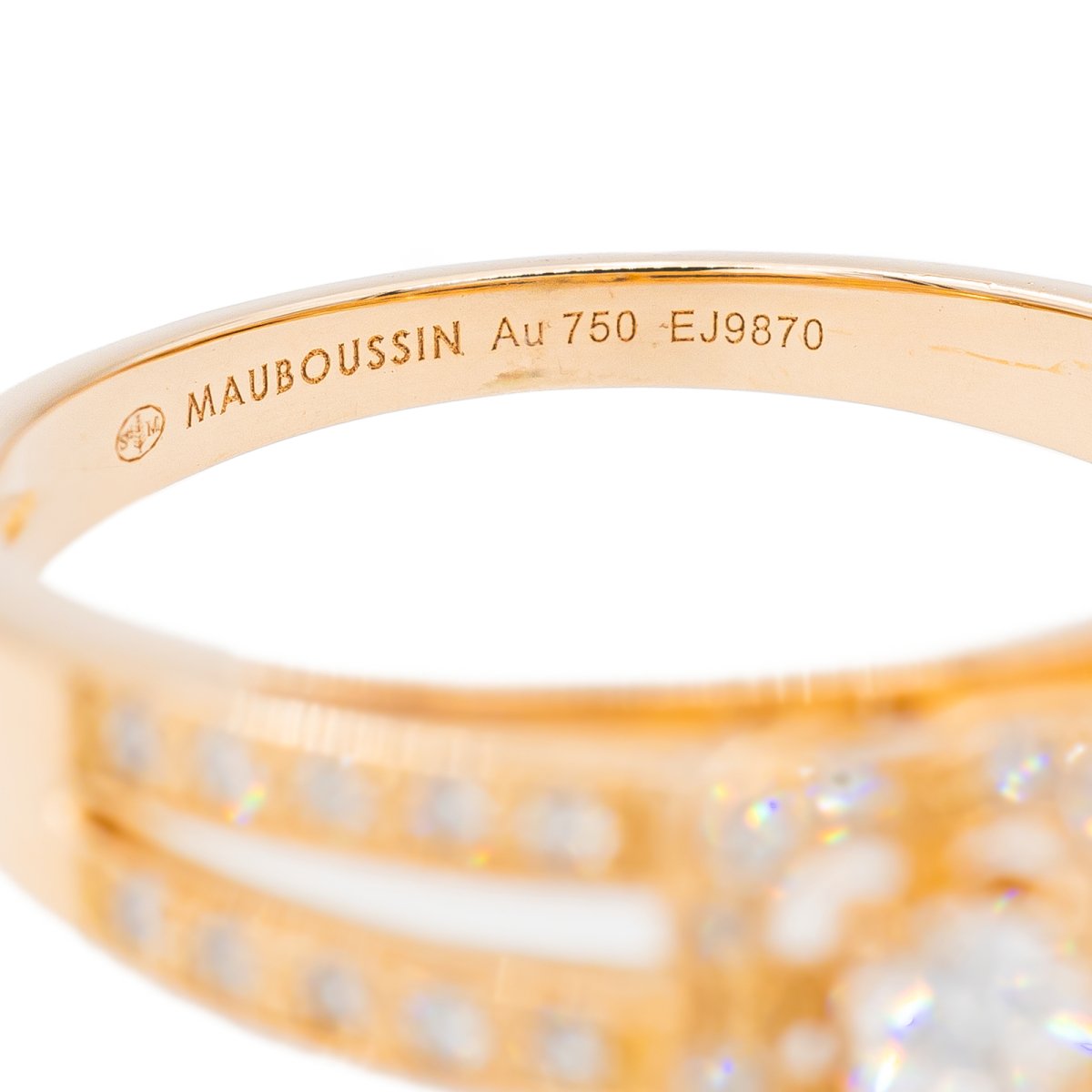 Bague MAUBOUSSIN "Chance of Love N° 1" en or rose et diamants - Castafiore