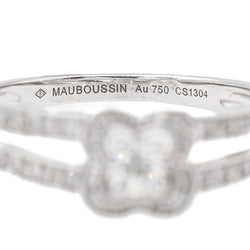 Bague MAUBOUSSIN "Chance of Love N°1" en or blanc et diamants - Castafiore