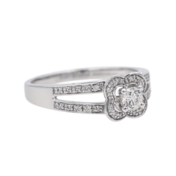Bague MAUBOUSSIN "Chance of Love N°2" en or blanc et diamants - Castafiore