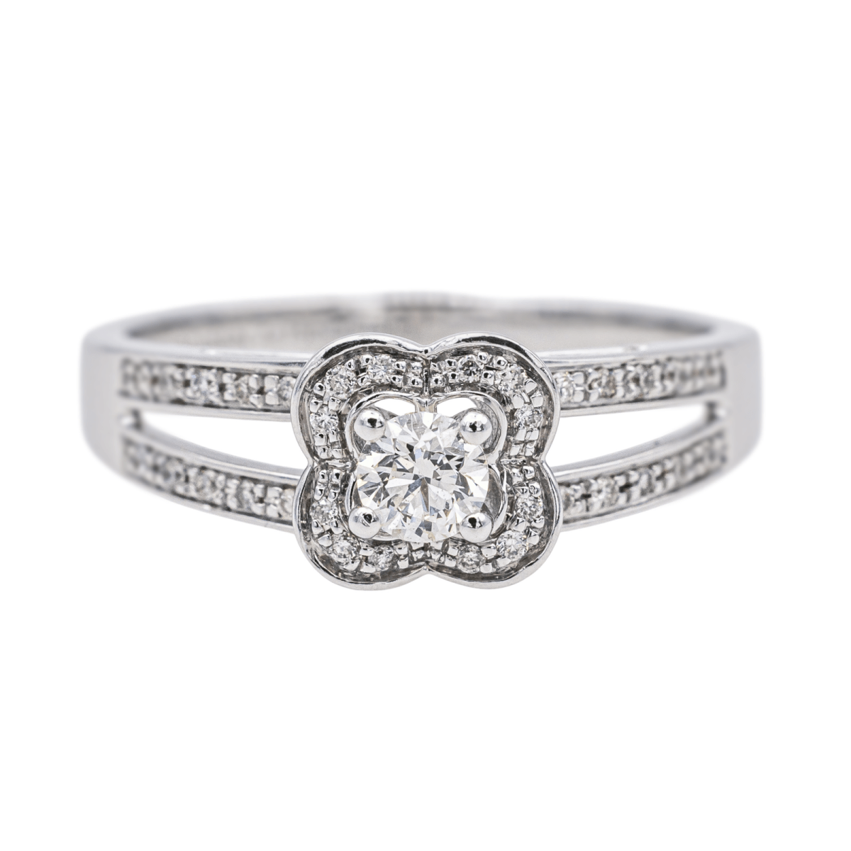 Bague MAUBOUSSIN "Chance of Love N°2" en or blanc et diamants - Castafiore