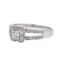 Bague MAUBOUSSIN "Chance of Love N°2" en or blanc et diamants - Castafiore