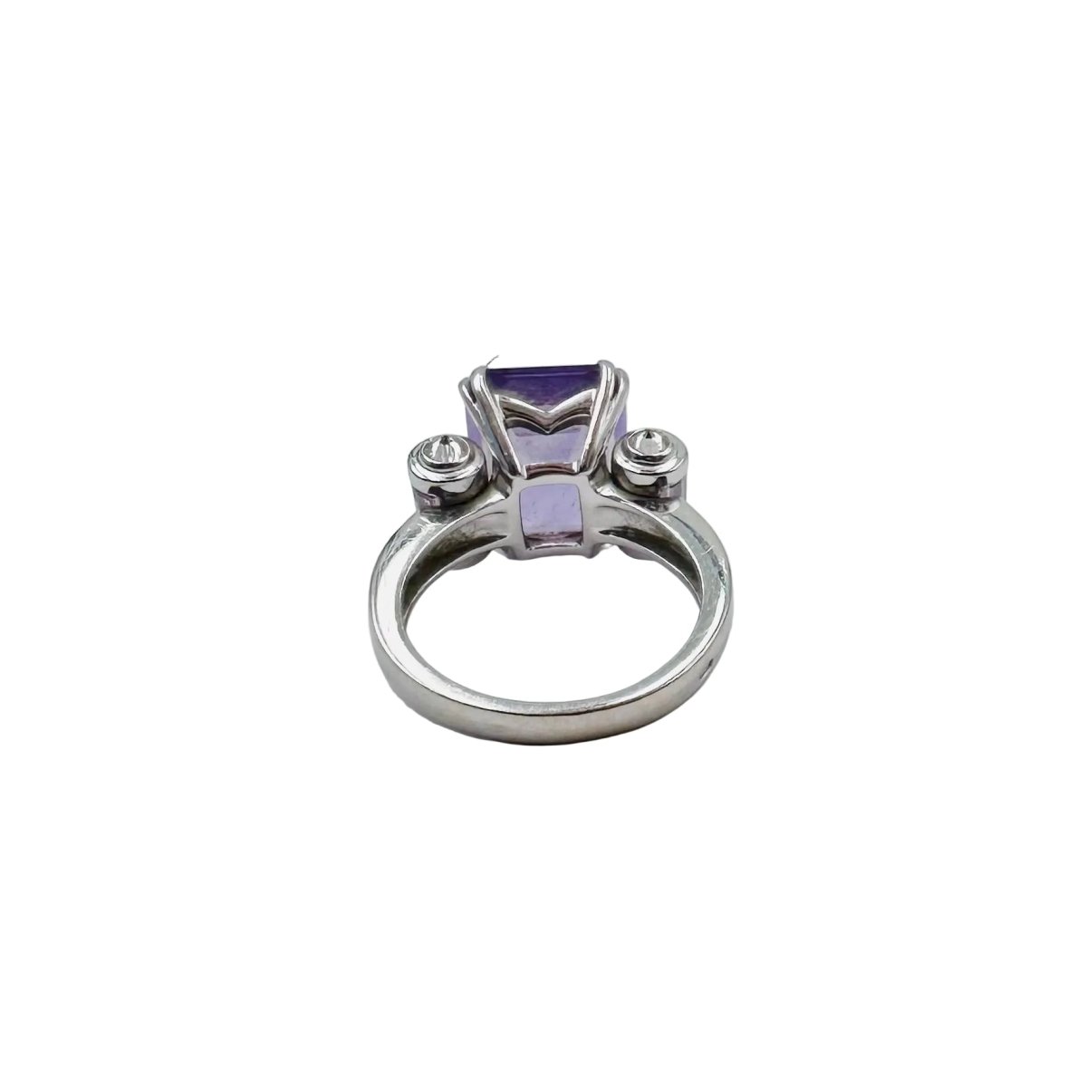 Bague MAUBOUSSIN "Couleur Baiser" en or blanc, améthystes et diamants - Castafiore