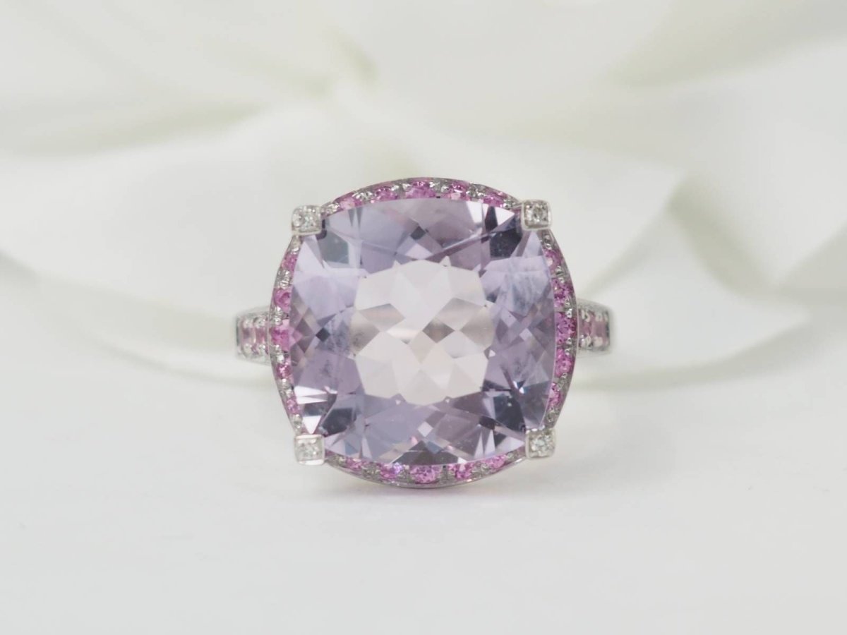 Bague Mauboussin "Couleur d'Amour" en or blanc et Améthyste - Castafiore