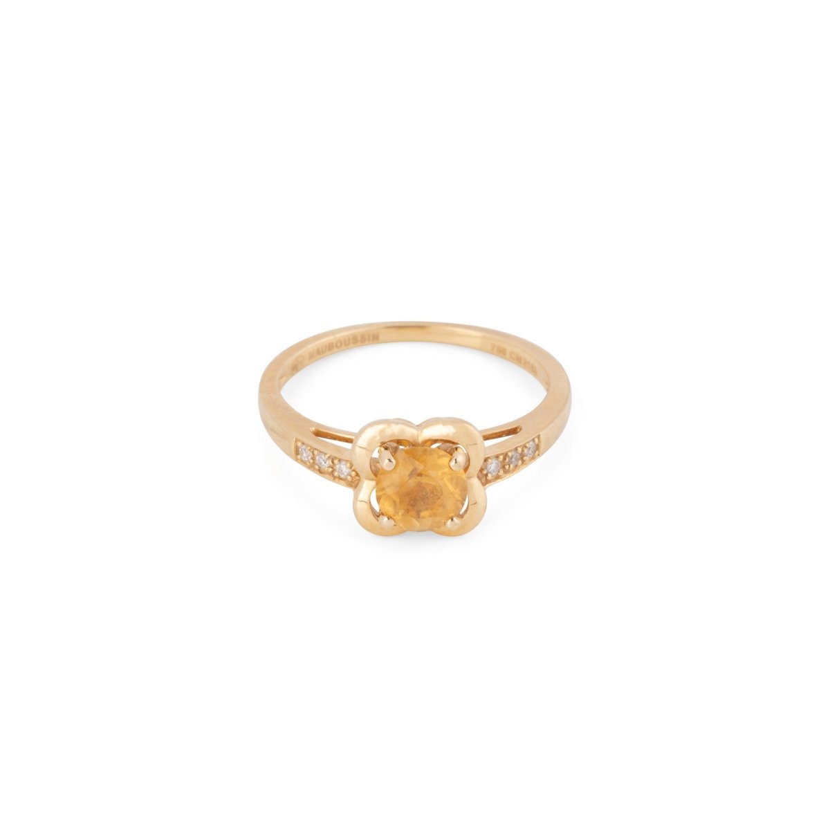 Bague MAUBOUSSIN "Désirez Amour" en or jaune citrine et diamants - Castafiore
