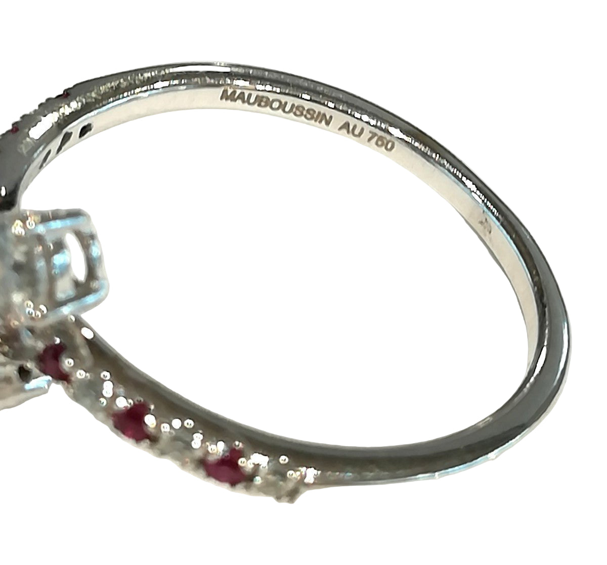 Bague MAUBOUSSIN Duo de Passion en or blanc rubis et diamants - Castafiore