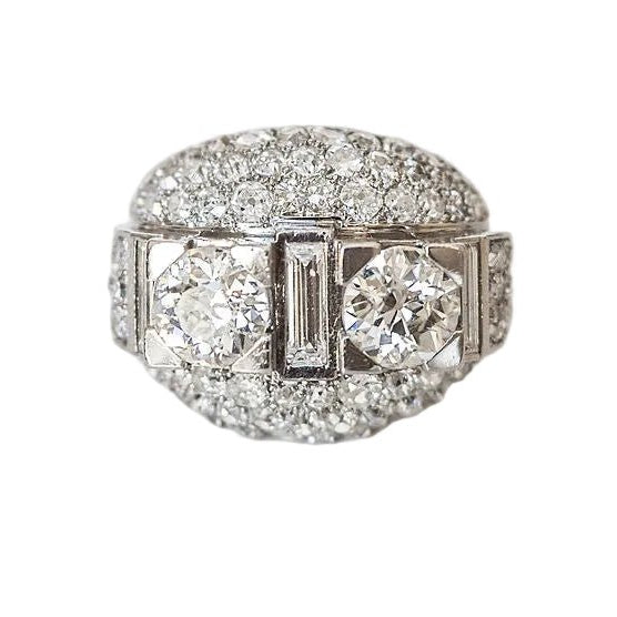 Bague Mauboussin en platine et diamants - Castafiore