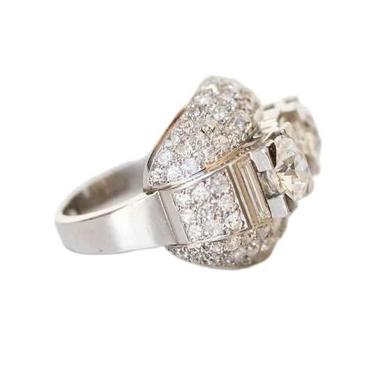 Bague Mauboussin en platine et diamants - Castafiore