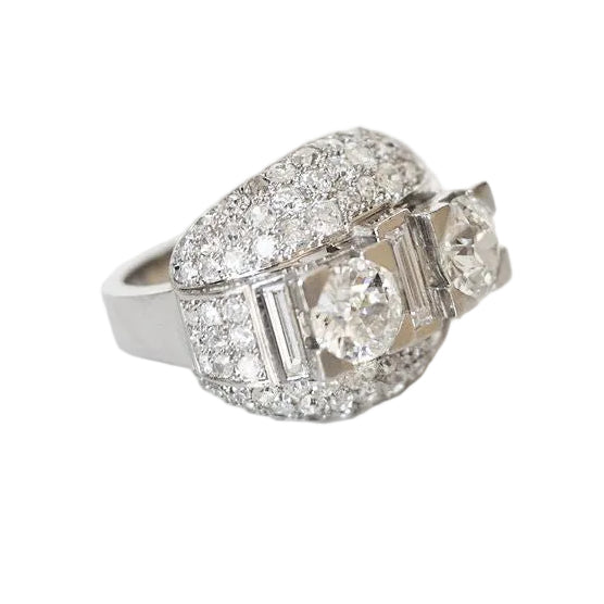 Bague Mauboussin en platine et diamants - Castafiore